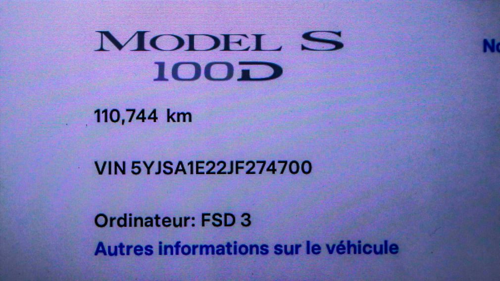 Tesla Model S 100D 2018 d’occasion à vendre - 20