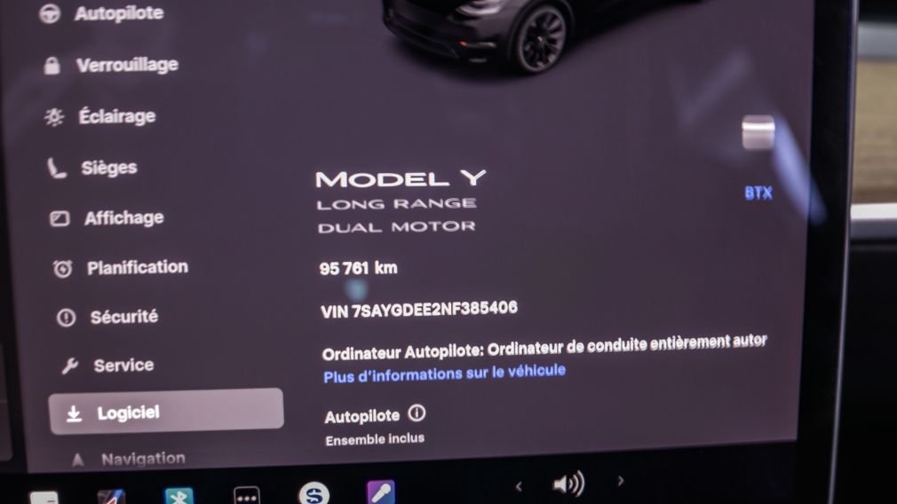 Tesla Model Y Long Range 2022 d&rsquo;occasion à vendre - 12
