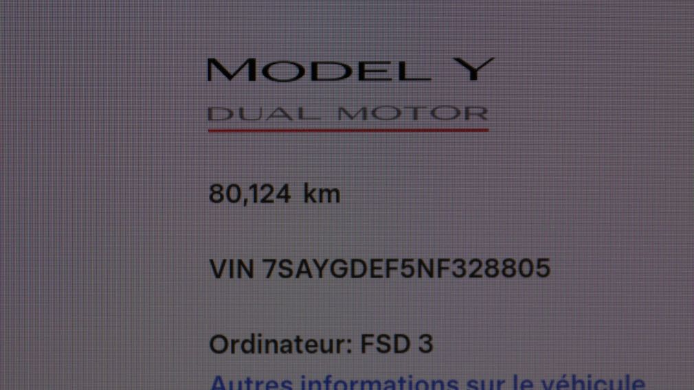 Tesla Model Y Performance 2022 d&rsquo;occasion à vendre - 11