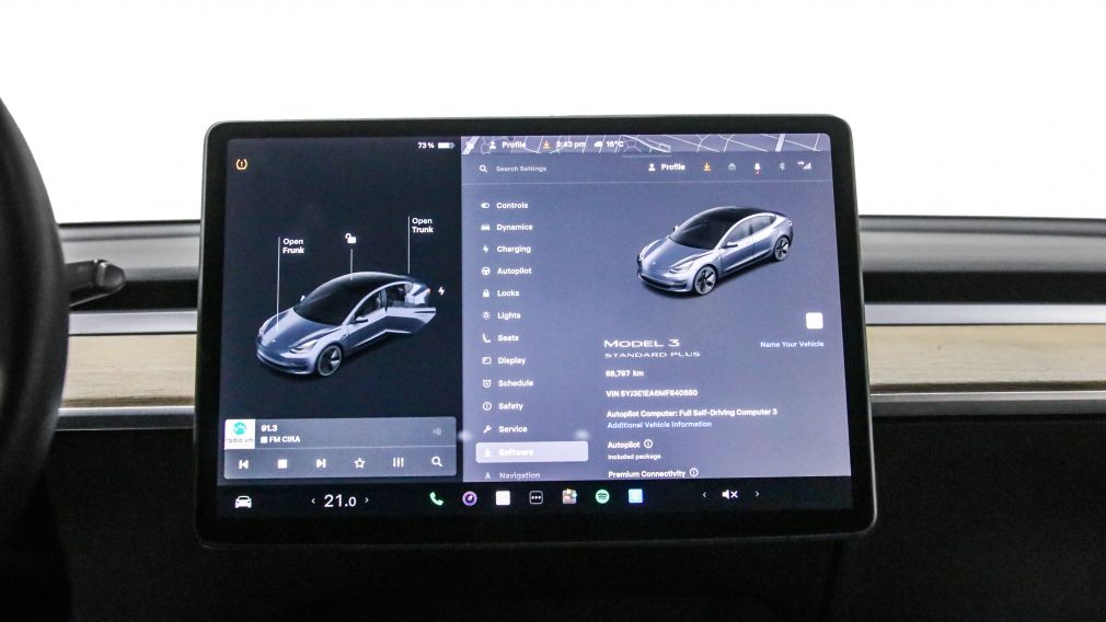 Tesla Model 3 Standard Range Plus 2021 d&rsquo;occasion à vendre - 17