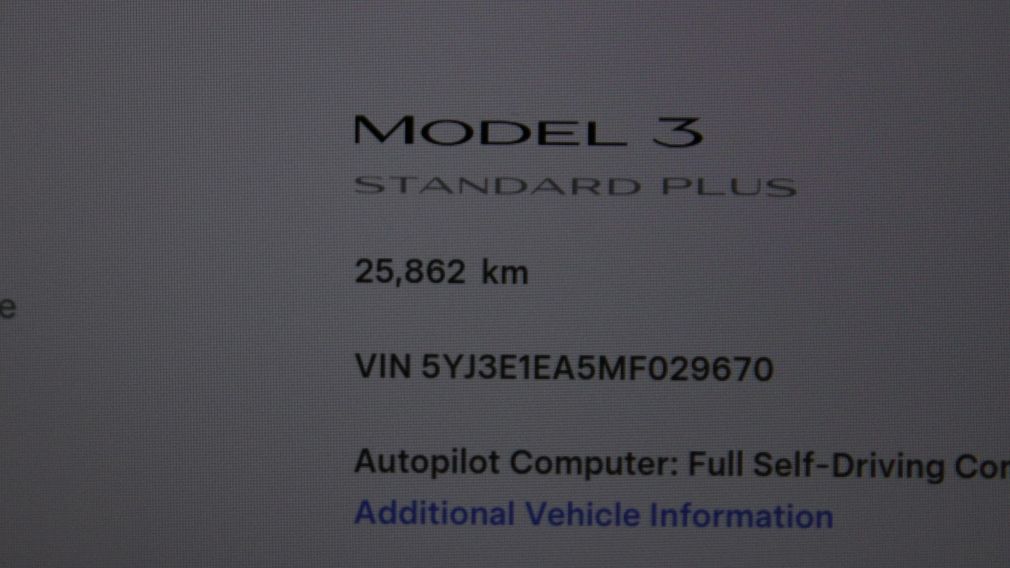 Tesla Model 3 Standard Range 2021 d&rsquo;occasion à vendre - 13