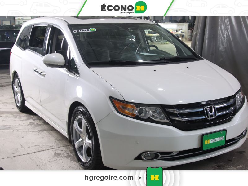 White 2014 Honda Odyssey Minivan Front-Wheel Drive Automatic