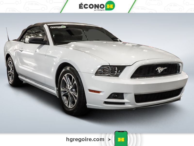 White 2014 Ford Mustang Convertible Rear-Wheel Drive Automatic