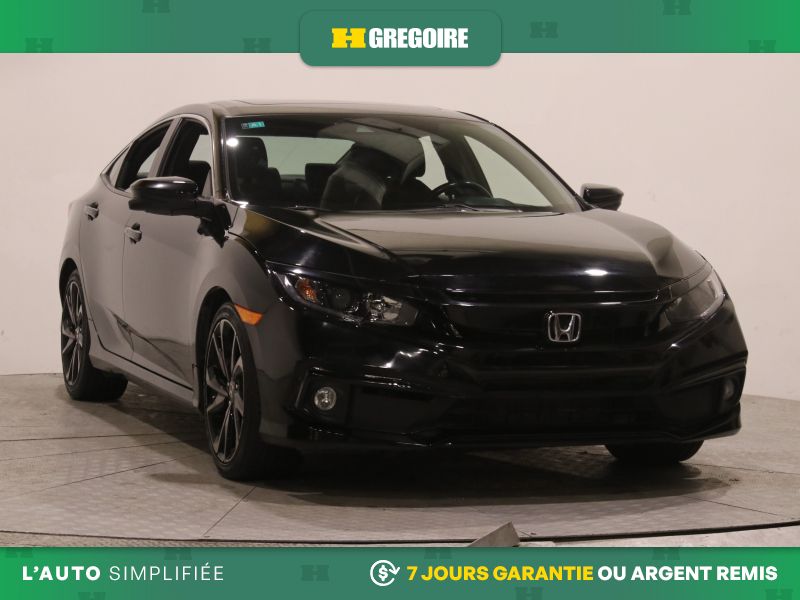 Black 2020 Honda Civic Sedan Front-Wheel Drive Automatic