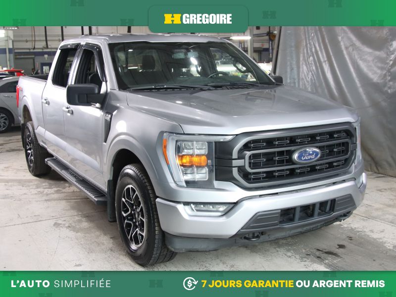 Gray 2022 Ford F-150 Pickup Truck Four-Wheel Drive Automatic