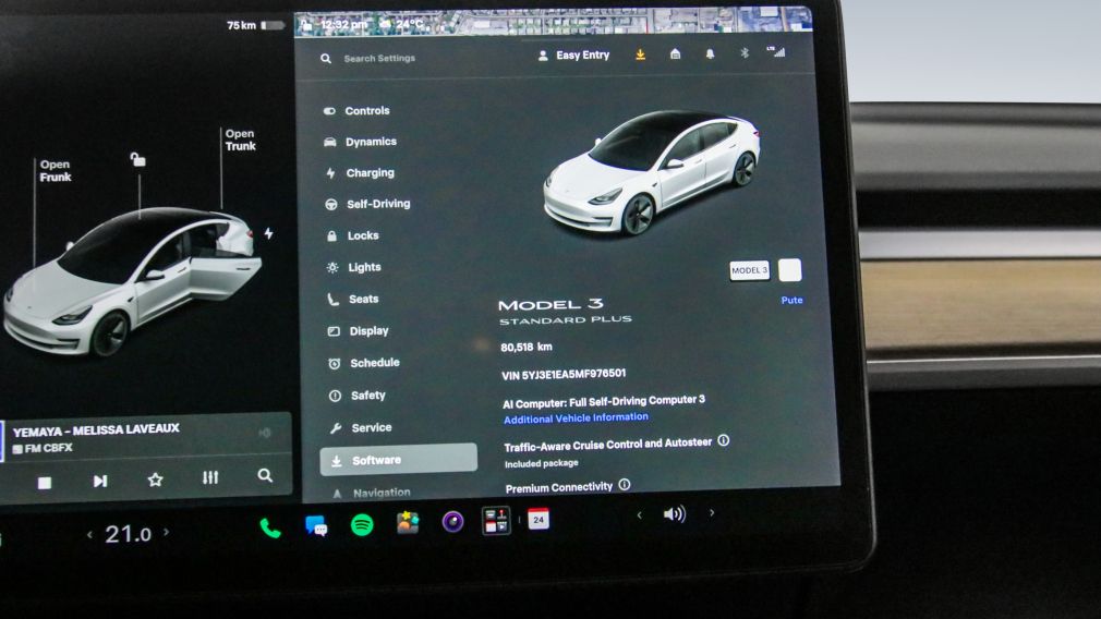 Tesla Model 3 Standard Range Plus 2021 d&rsquo;occasion à vendre - 18