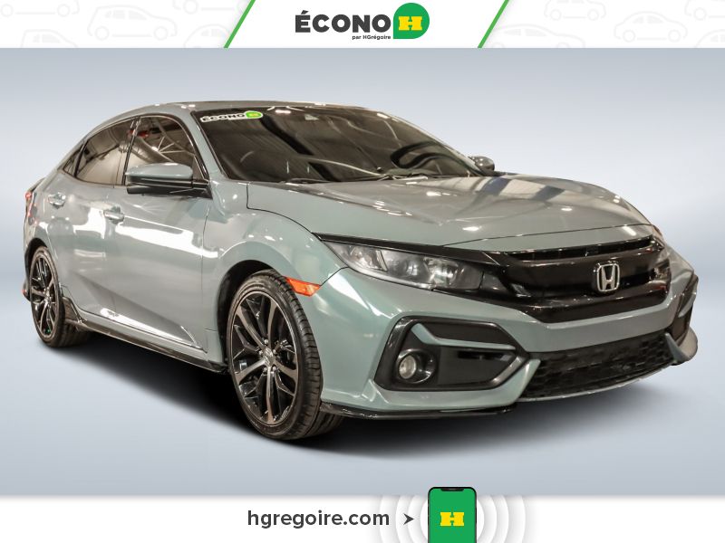 Gray 2020 Honda Civic Hatchback Hatchback Front-Wheel Drive Automatic