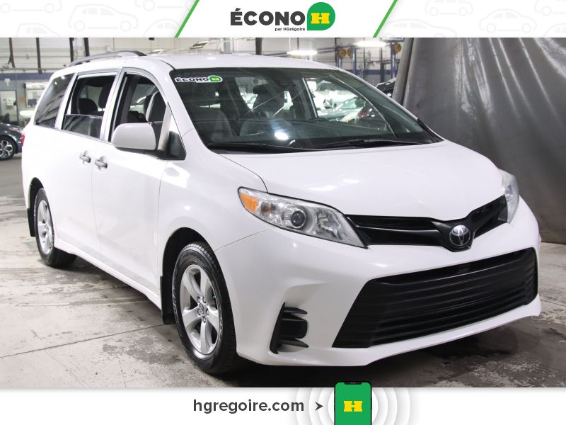 White 2020 Toyota Sienna Minivan Front-Wheel Drive Automatic