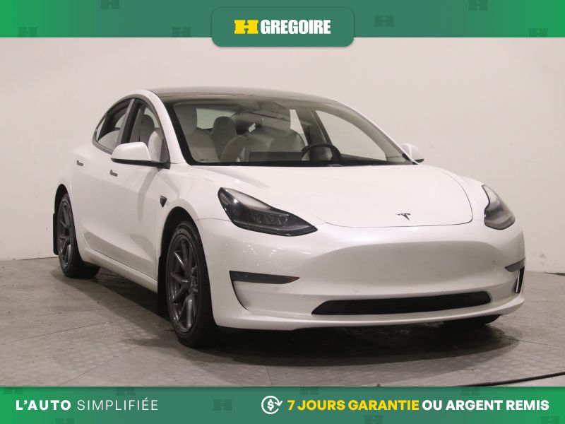 White 2021 Tesla Model 3 Sedan Rear-Wheel Drive Automatic