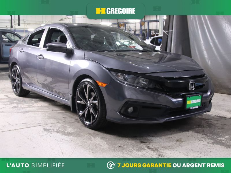 Gray 2019 Honda Civic Sedan Front-Wheel Drive Automatic