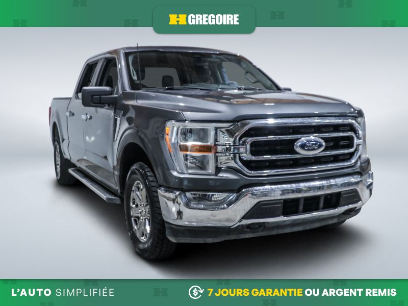 Gray 2022 Ford F-150 Pickup Truck Four-Wheel Drive Automatic