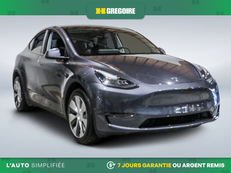 Gray 2022 Tesla Model Y SUV / Crossover All-Wheel Drive Automatic