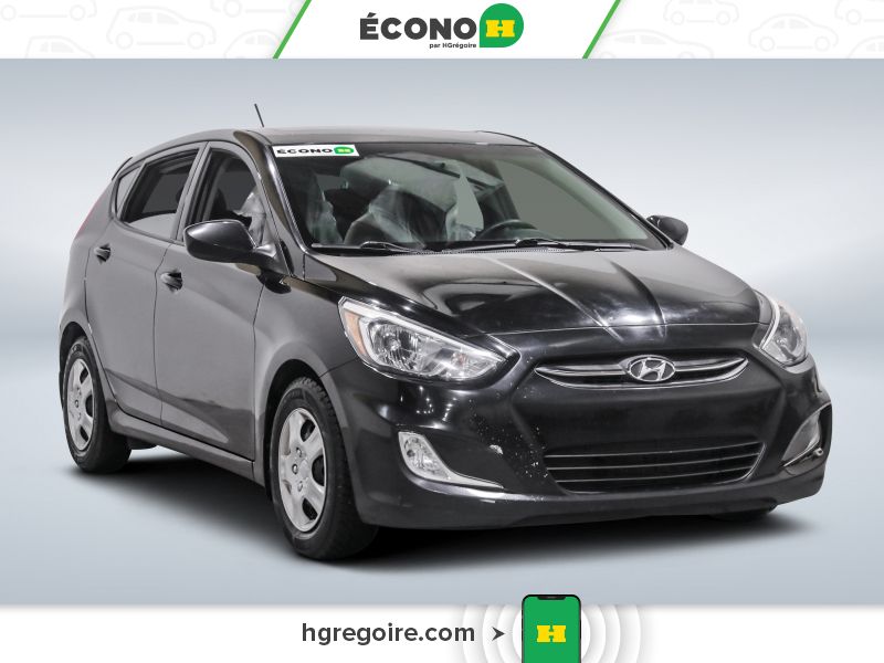Black 2017 Hyundai Accent Hatchback Front-Wheel Drive Automatic