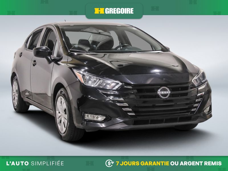 Black 2023 Nissan Versa Sedan Front-Wheel Drive Automatic