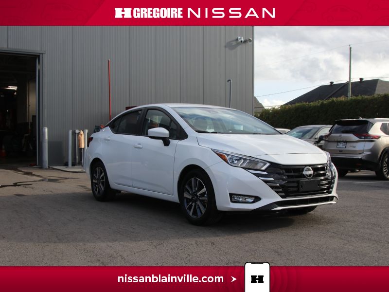 White 2025 Nissan Versa Sedan Front-Wheel Drive Automatic