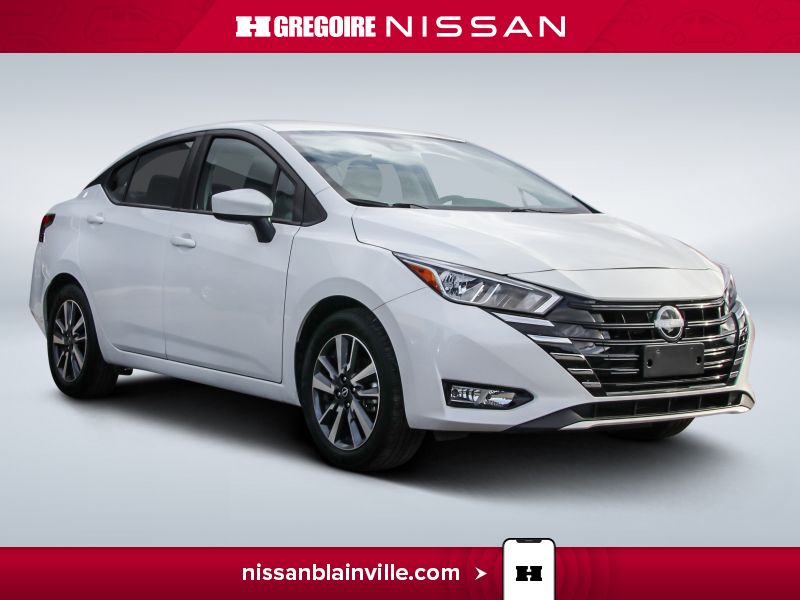 White 2025 Nissan Versa Sedan Front-Wheel Drive Automatic