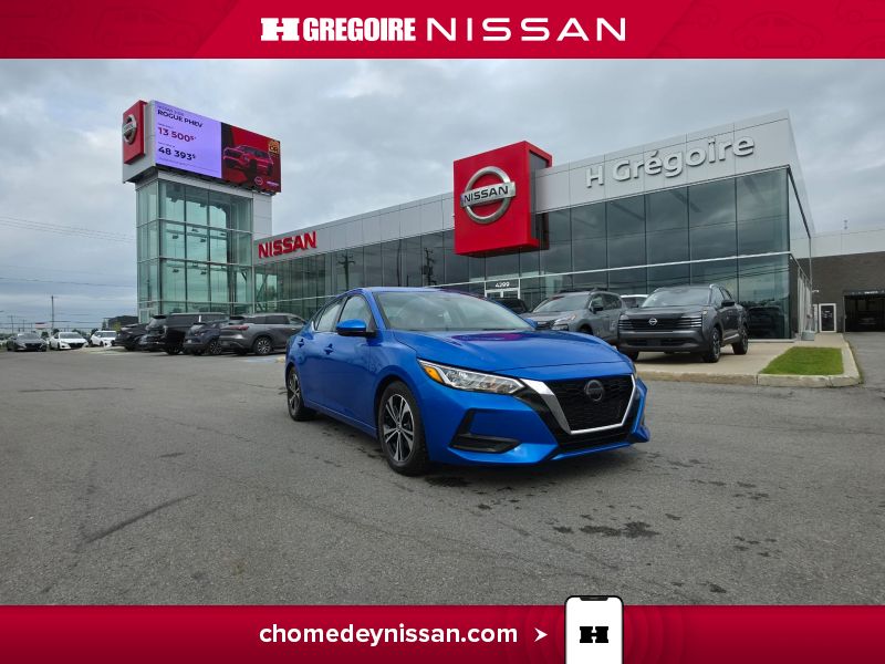 Blue 2021 Nissan Sentra Sedan Front-Wheel Drive Automatic