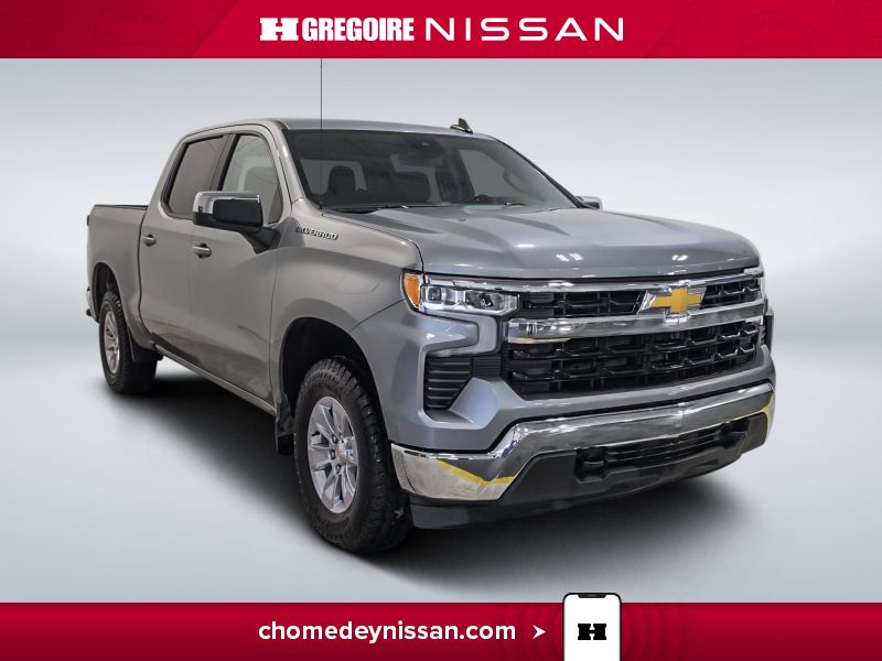 Silver 2025 Chevrolet Silverado 1500 Pickup Truck Four-Wheel Drive Automatic