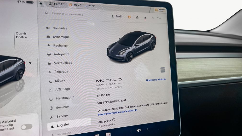 Tesla Model 3 Long Range 2022 d&rsquo;occasion à vendre - 16