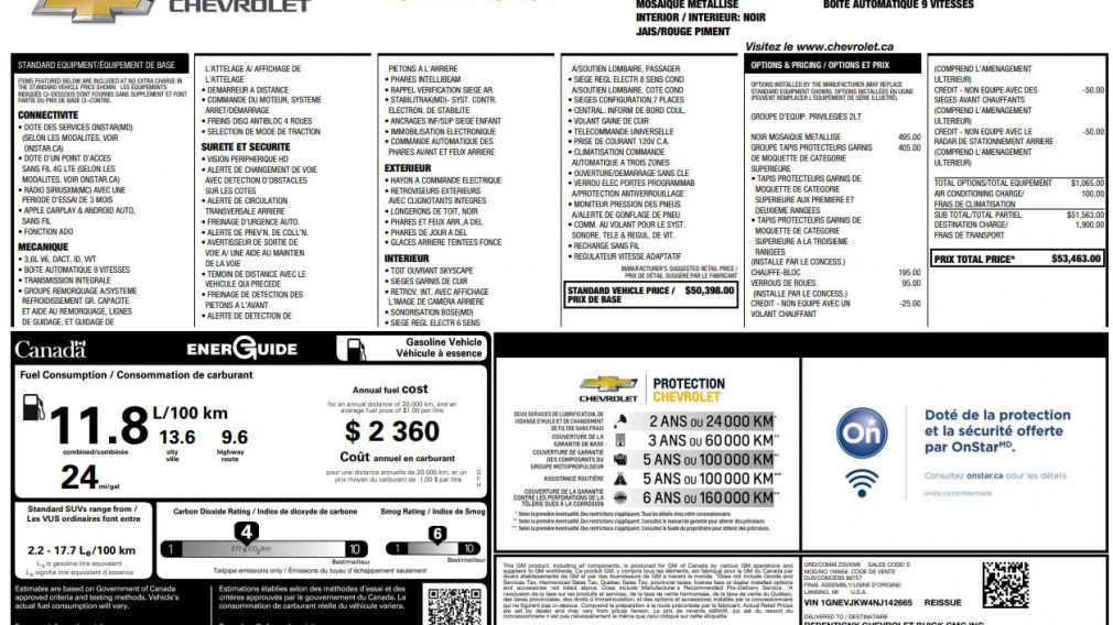 Chevrolet Traverse RS 2022 d’occasion à vendre - 32