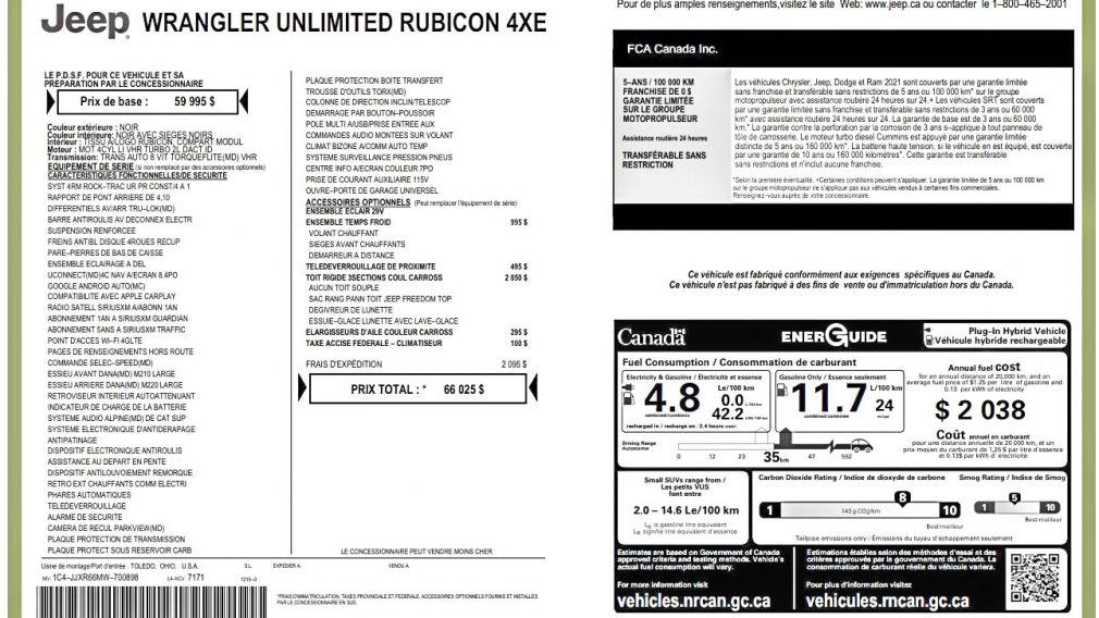 Jeep Wrangler Unlimited Rubicon 2021 d&rsquo;occasion à vendre - 32