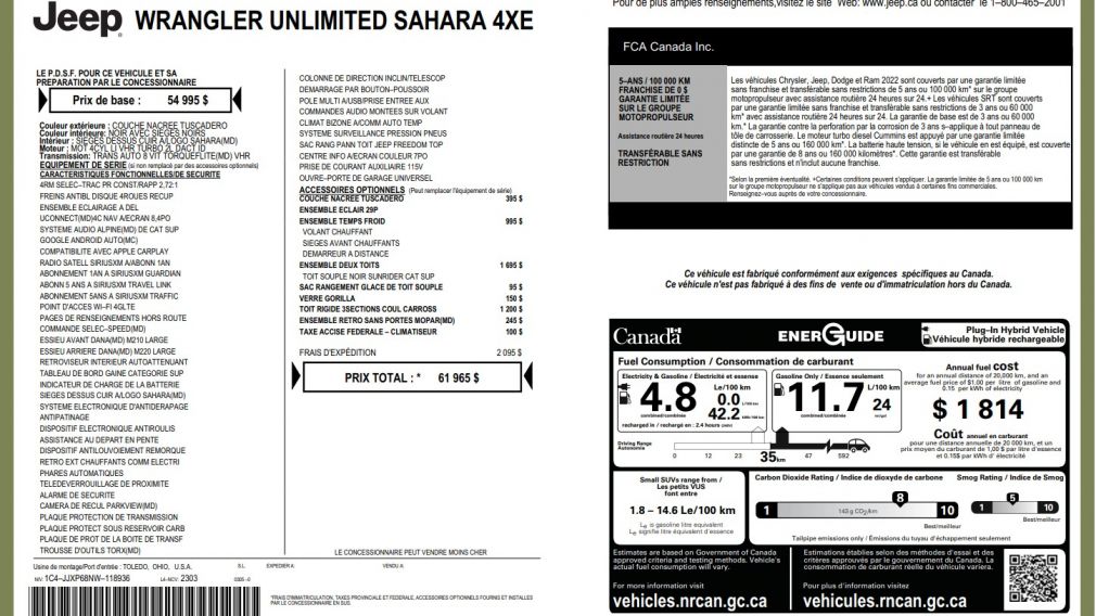 Jeep Wrangler Unlimited Sahara