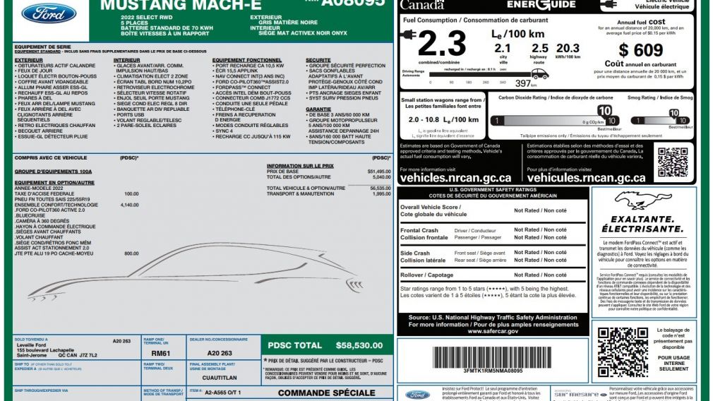 Ford Mustang Mach-E Select 2022 d&rsquo;occasion à vendre - 27