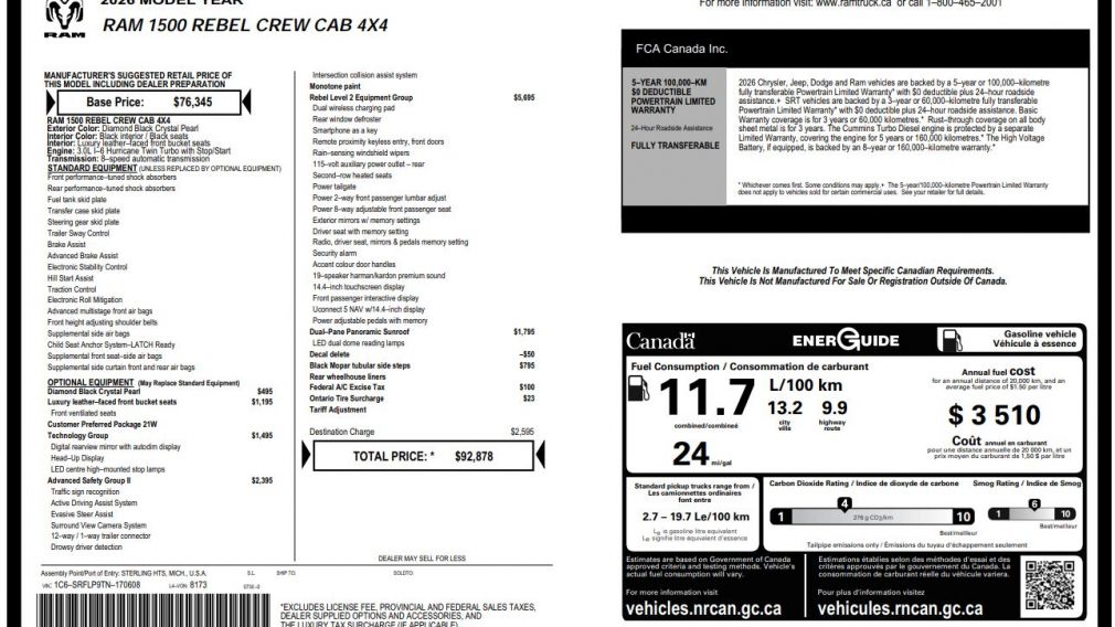 Dodge Ram Rebel 2026 d’occasion à vendre - 33