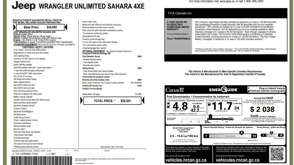 Jeep Wrangler Unlimited Sahara 2021 d&rsquo;occasion à vendre - 34