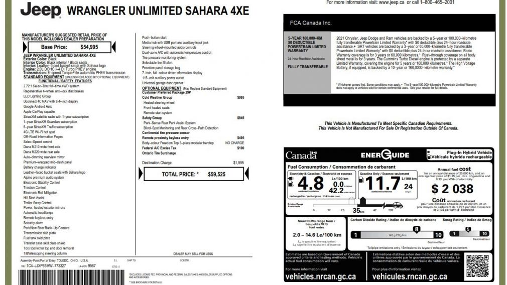 Jeep Wrangler Unlimited Sahara 2021 d&rsquo;occasion à vendre - 34