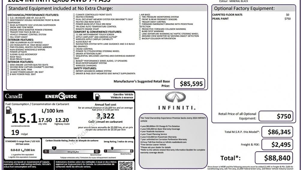 Infiniti QX80 LUXE 2024 d’occasion à vendre - 31