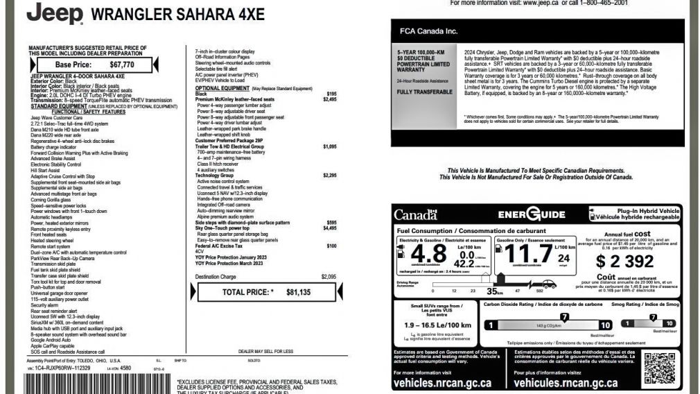 Jeep Wrangler Sahara 2024 d’occasion à vendre - 36