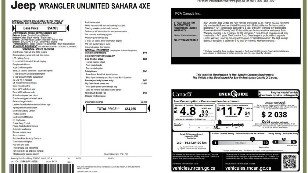 Jeep Wrangler Unlimited Sahara 2021 d&rsquo;occasion à vendre - 38