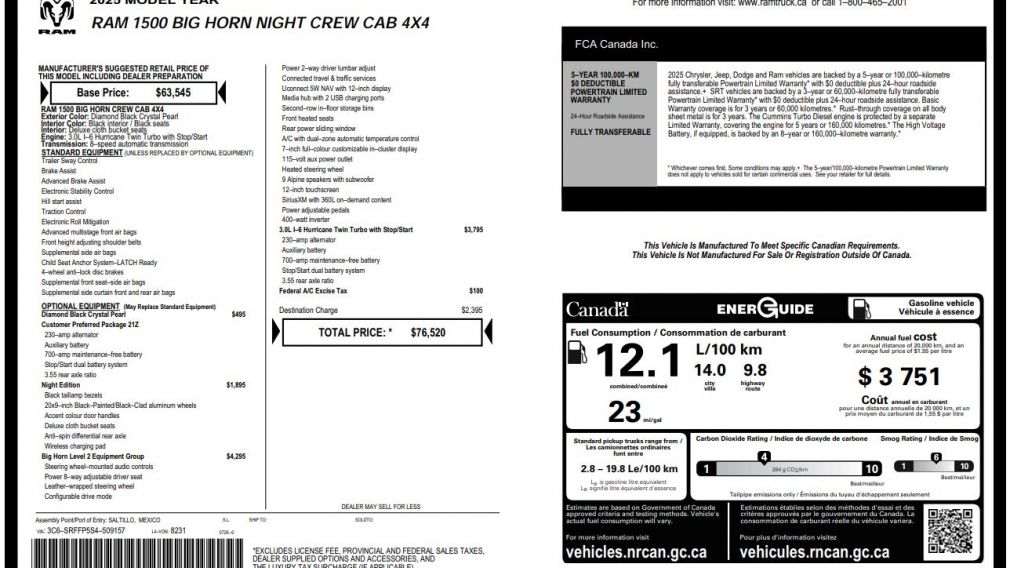 Dodge Ram Big Horn 2025 d&rsquo;occasion à vendre - 33