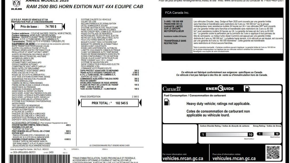 Ram 2500 Big Horn 2025 d&rsquo;occasion à vendre - 30