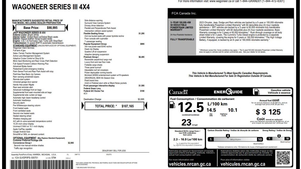 Jeep Wagoneer Series III 2023 d&rsquo;occasion à vendre - 32