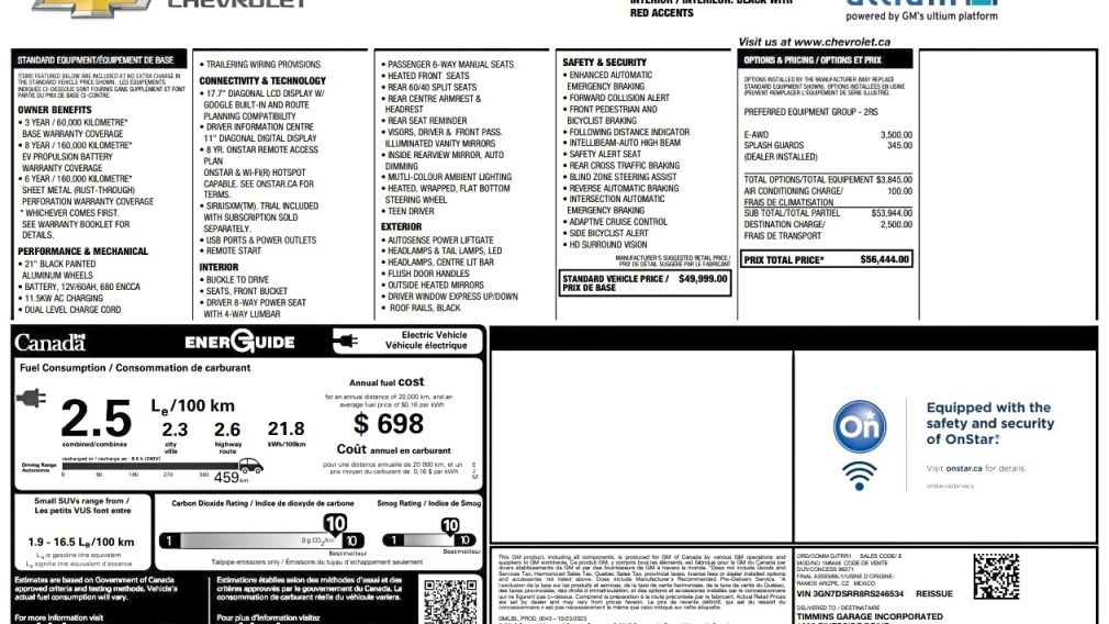 Chevrolet Equinox RS 2024 d&rsquo;occasion à vendre - 30