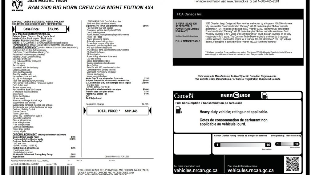 Ram 2500 Big Horn 2025 d&rsquo;occasion à vendre - 32