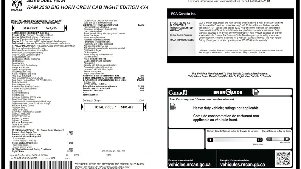 Ram 2500 Big Horn 2025 d&rsquo;occasion à vendre - 32