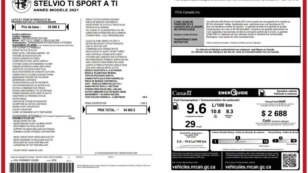 Alfa Romeo Stelvio Ti Sport 2021 d&rsquo;occasion à vendre - 2