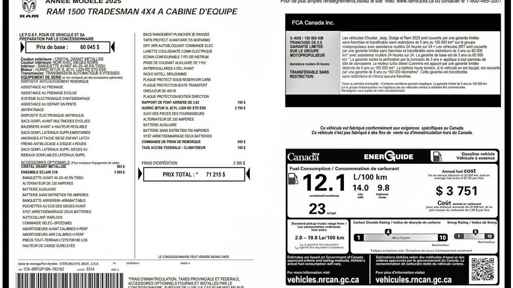 Dodge Ram Warlock 2025 d&rsquo;occasion à vendre - 30