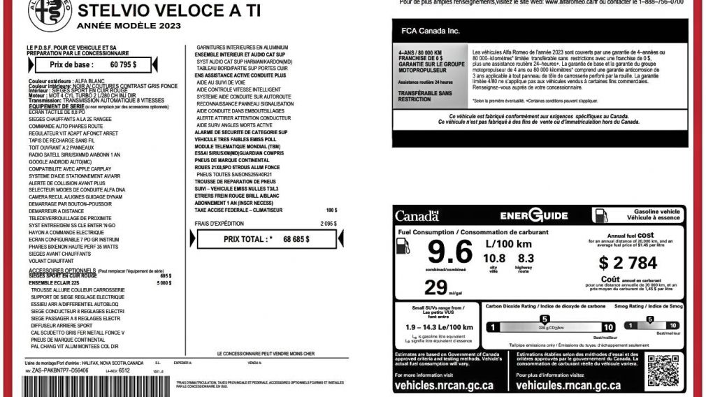 Alfa Romeo Stelvio Veloce 2023 d&rsquo;occasion à vendre - 28