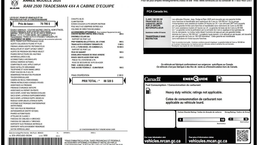 Ram 2500 Tradesman 2025 d&rsquo;occasion à vendre - 31