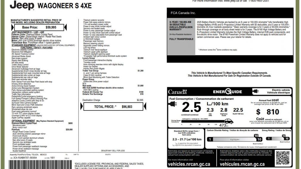 Jeep Wagoneer Premium 2025 d&rsquo;occasion à vendre - 33