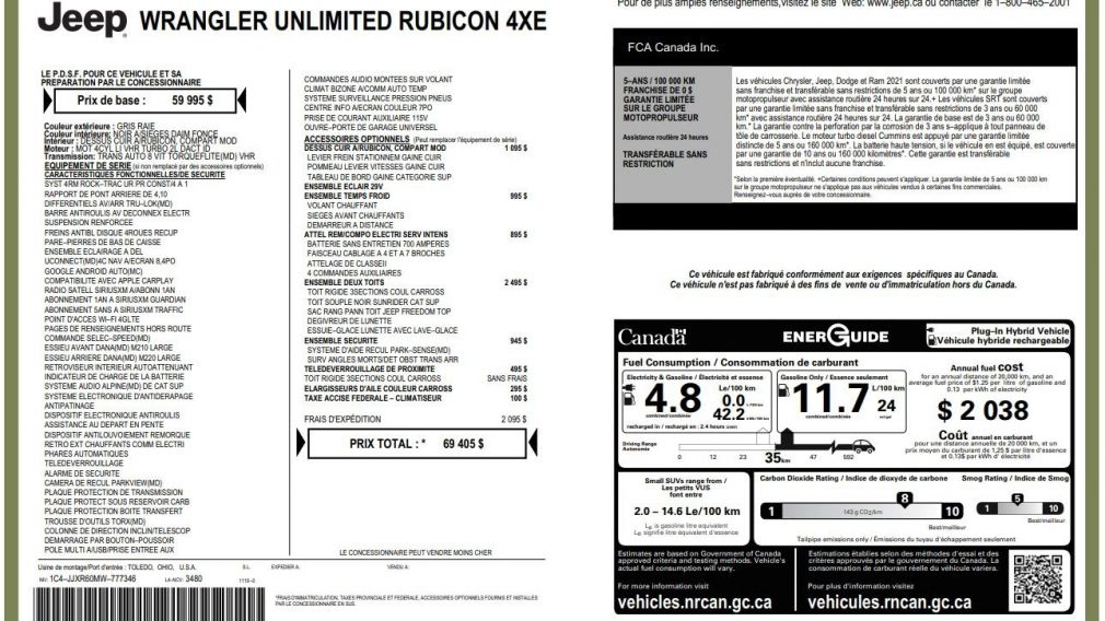 Jeep Wrangler Unlimited Rubicon 2021 d&rsquo;occasion à vendre - 31