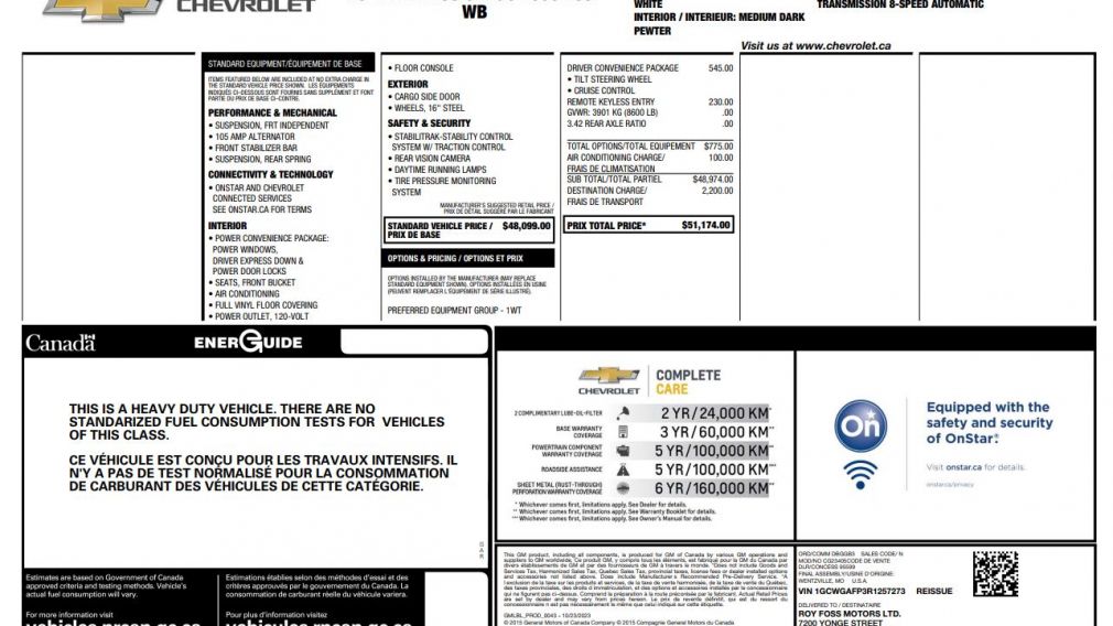 Chevrolet Express RWD 2500 135&Prime; 2024 d&rsquo;occasion à vendre - 23