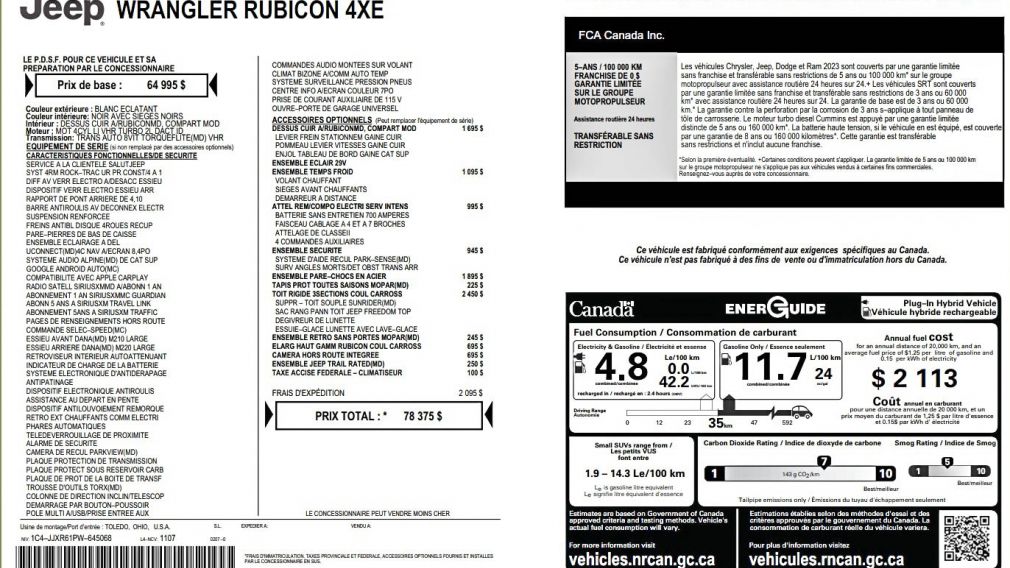 Jeep Wrangler Rubicon 2023 à vendre à Trois-Rivières - 31