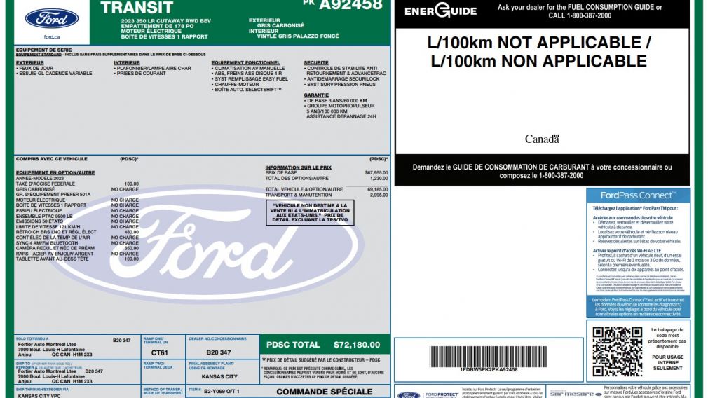 Ford TRANSIT Aucun 2023 d&rsquo;occasion à vendre - 23