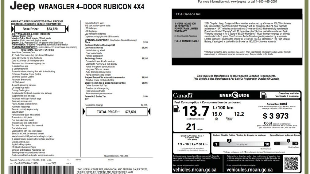 Jeep Wrangler Rubicon 2024 d&rsquo;occasion à vendre - 32