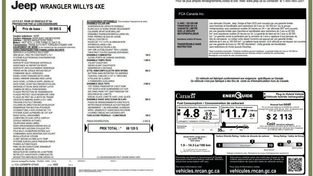 Jeep Wrangler Willys 2023 à vendre à Shawinigan - 32